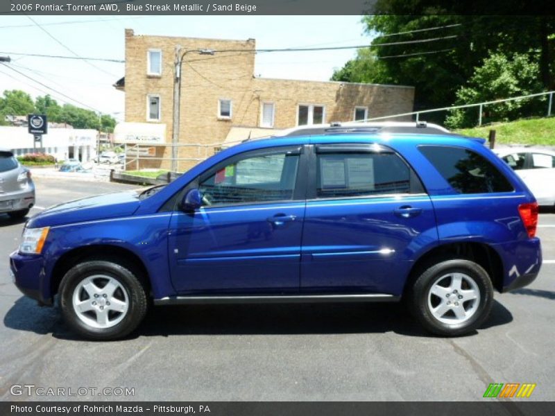 Blue Streak Metallic / Sand Beige 2006 Pontiac Torrent AWD