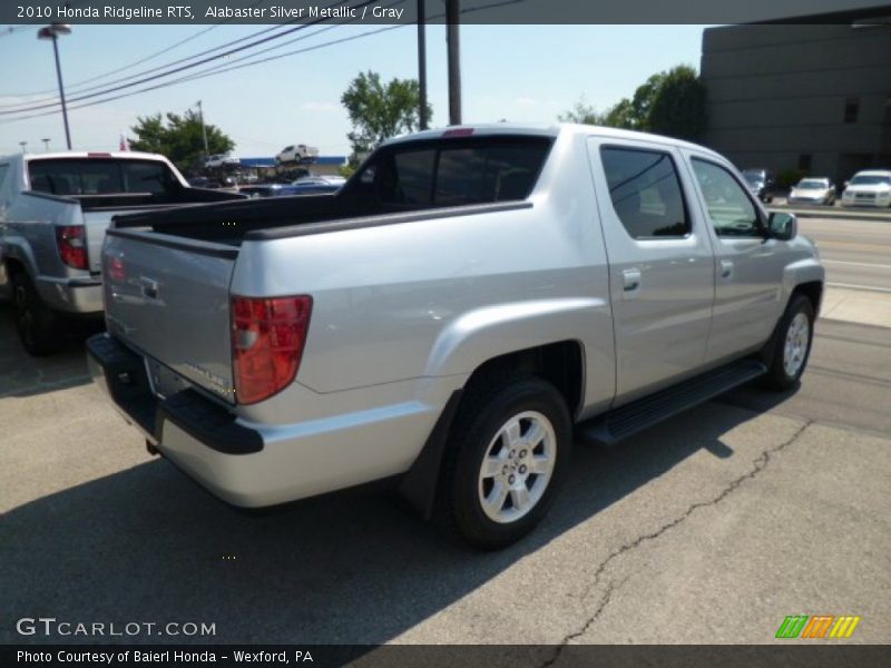 Alabaster Silver Metallic / Gray 2010 Honda Ridgeline RTS
