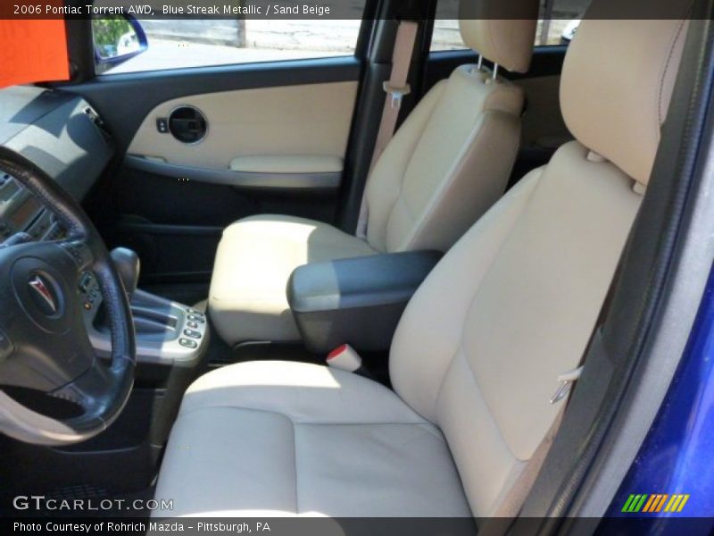 Blue Streak Metallic / Sand Beige 2006 Pontiac Torrent AWD