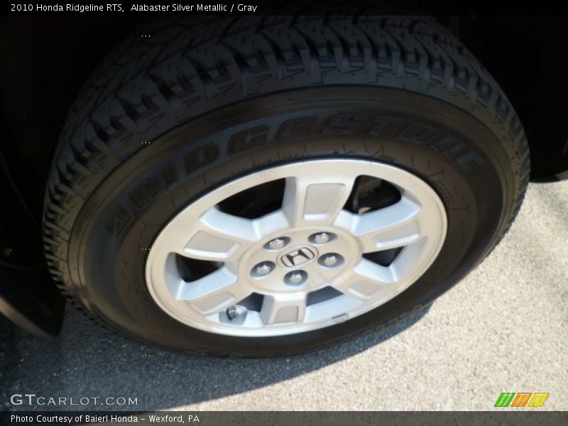 Alabaster Silver Metallic / Gray 2010 Honda Ridgeline RTS