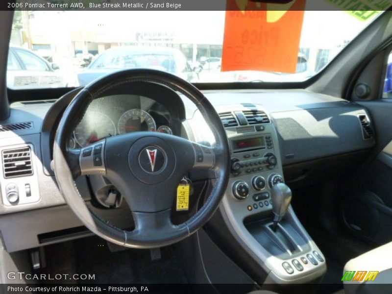Blue Streak Metallic / Sand Beige 2006 Pontiac Torrent AWD