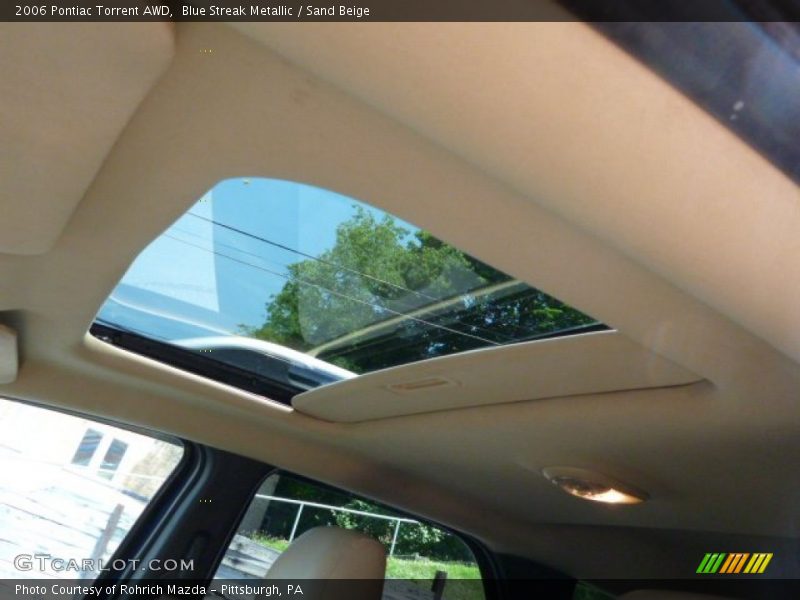 Blue Streak Metallic / Sand Beige 2006 Pontiac Torrent AWD