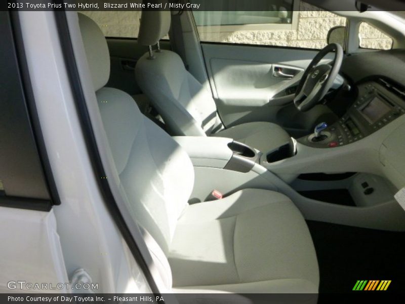 Blizzard White Pearl / Misty Gray 2013 Toyota Prius Two Hybrid