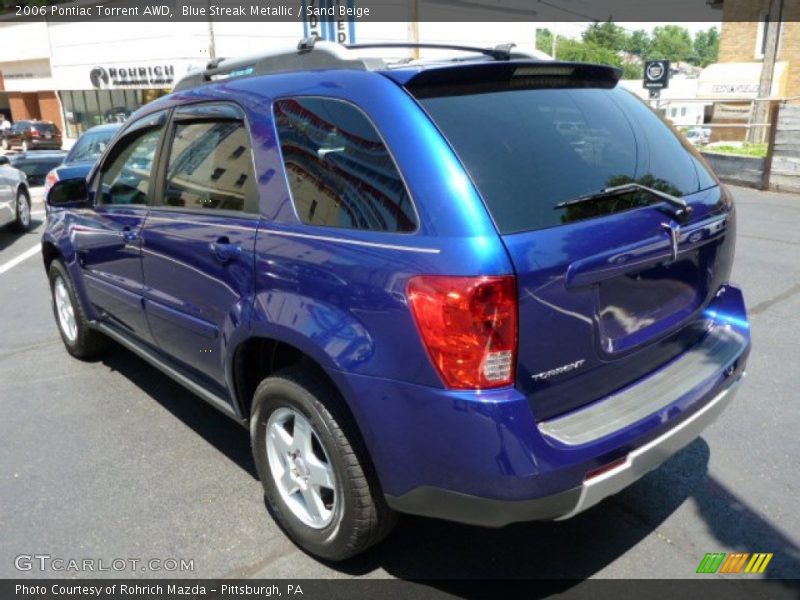 Blue Streak Metallic / Sand Beige 2006 Pontiac Torrent AWD