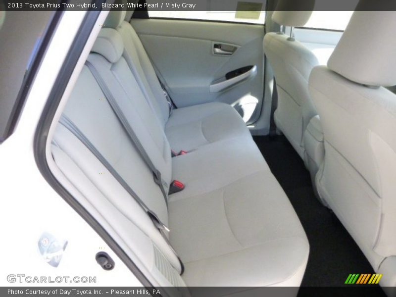 Blizzard White Pearl / Misty Gray 2013 Toyota Prius Two Hybrid