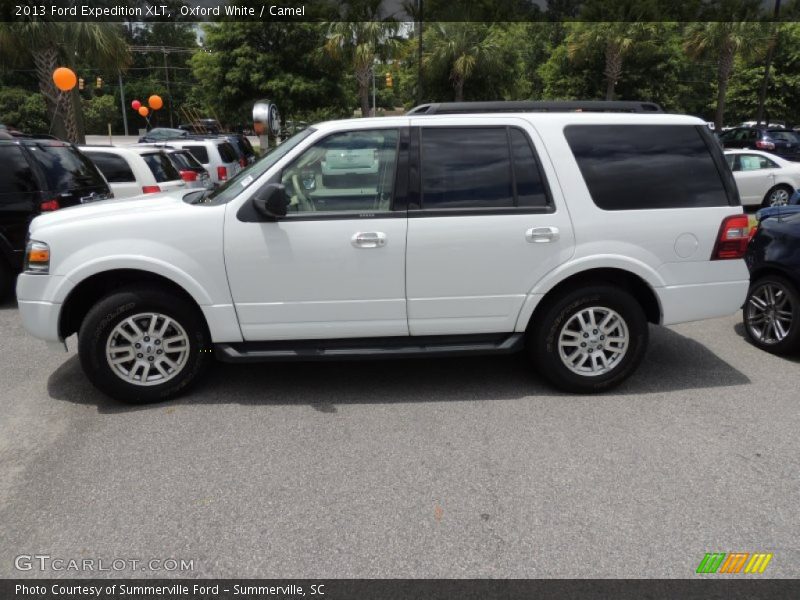 Oxford White / Camel 2013 Ford Expedition XLT