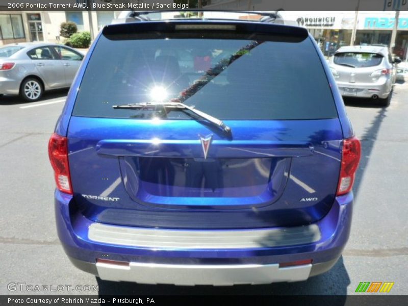 Blue Streak Metallic / Sand Beige 2006 Pontiac Torrent AWD