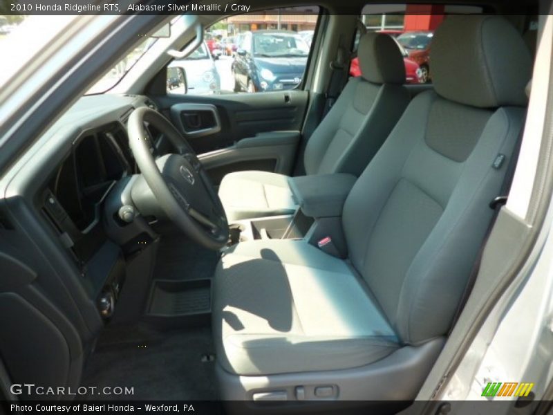 Alabaster Silver Metallic / Gray 2010 Honda Ridgeline RTS