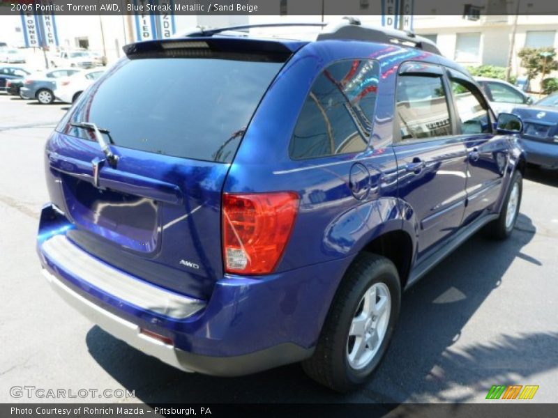 Blue Streak Metallic / Sand Beige 2006 Pontiac Torrent AWD