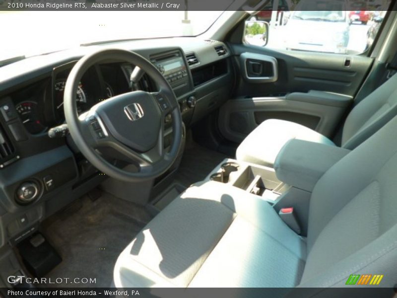 Alabaster Silver Metallic / Gray 2010 Honda Ridgeline RTS