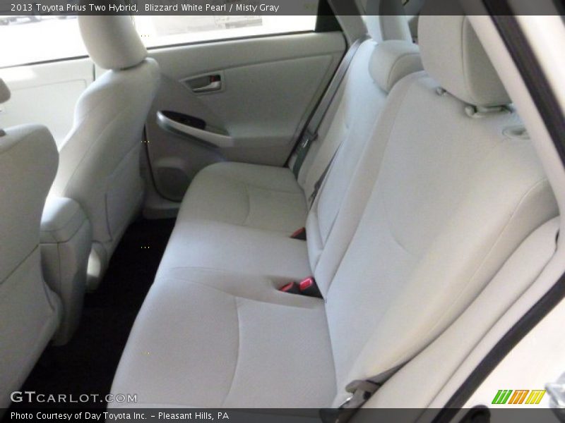 Blizzard White Pearl / Misty Gray 2013 Toyota Prius Two Hybrid