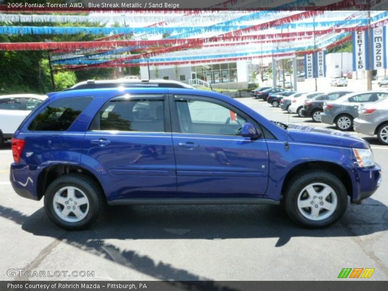 Blue Streak Metallic / Sand Beige 2006 Pontiac Torrent AWD