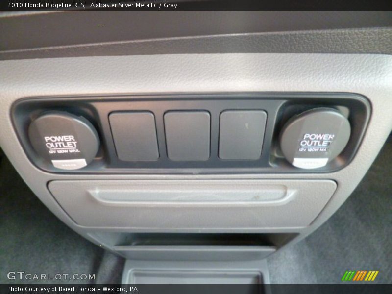 Alabaster Silver Metallic / Gray 2010 Honda Ridgeline RTS
