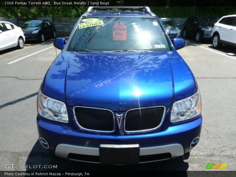 Blue Streak Metallic / Sand Beige 2006 Pontiac Torrent AWD
