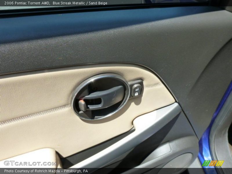 Blue Streak Metallic / Sand Beige 2006 Pontiac Torrent AWD