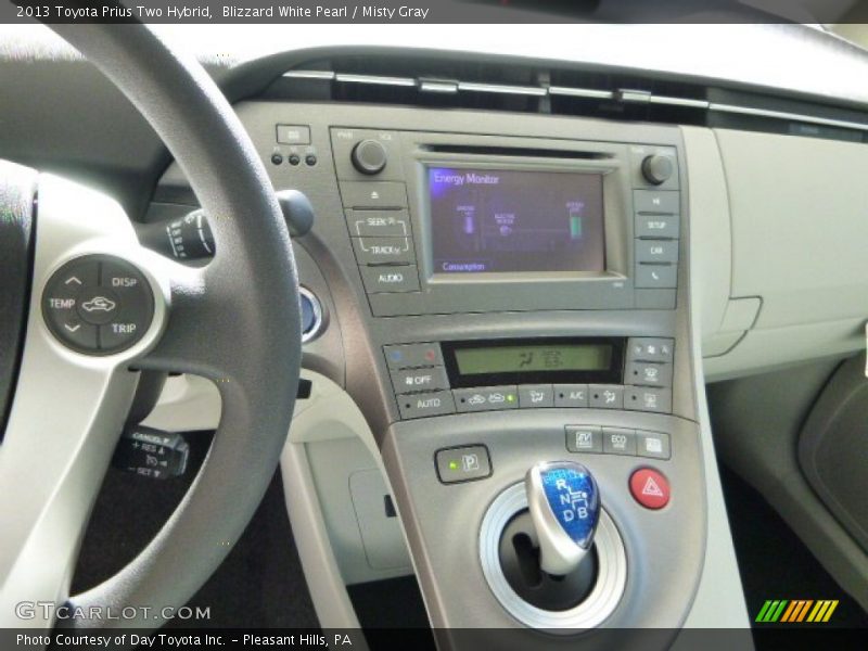 Blizzard White Pearl / Misty Gray 2013 Toyota Prius Two Hybrid