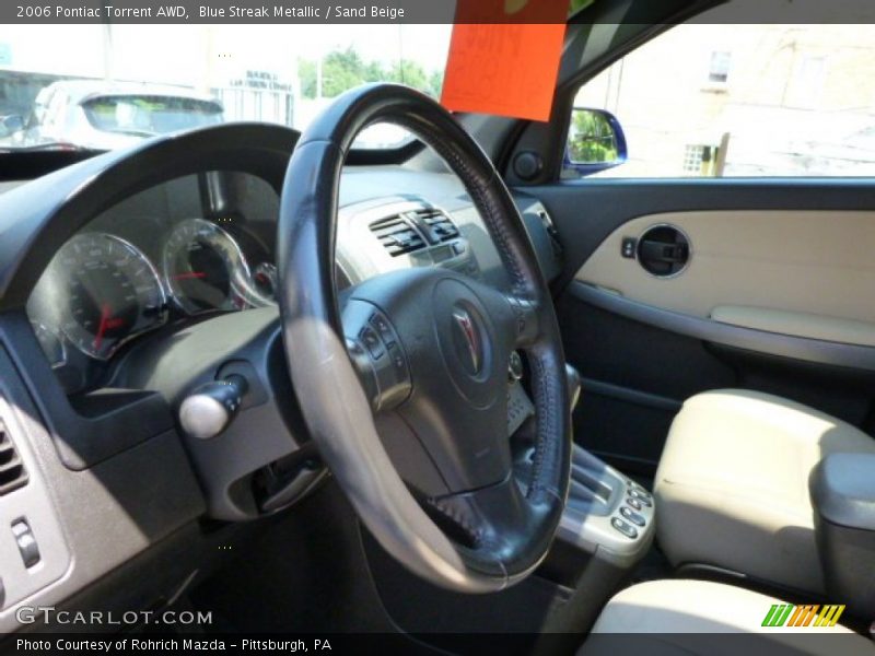 Blue Streak Metallic / Sand Beige 2006 Pontiac Torrent AWD