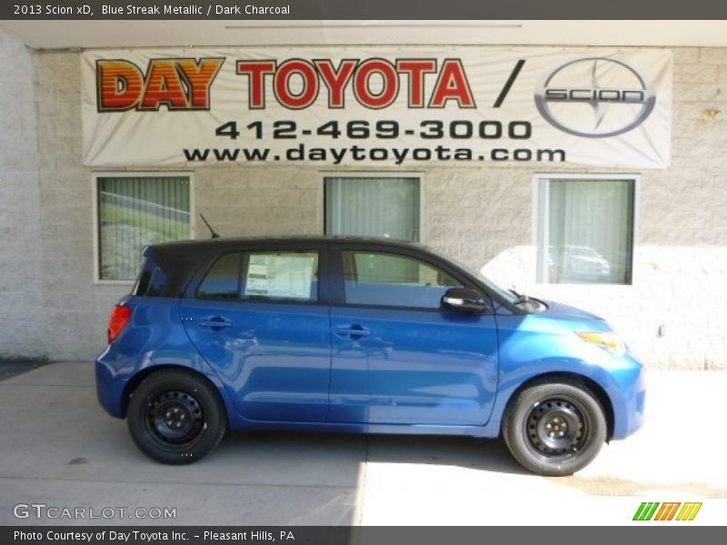 Blue Streak Metallic / Dark Charcoal 2013 Scion xD