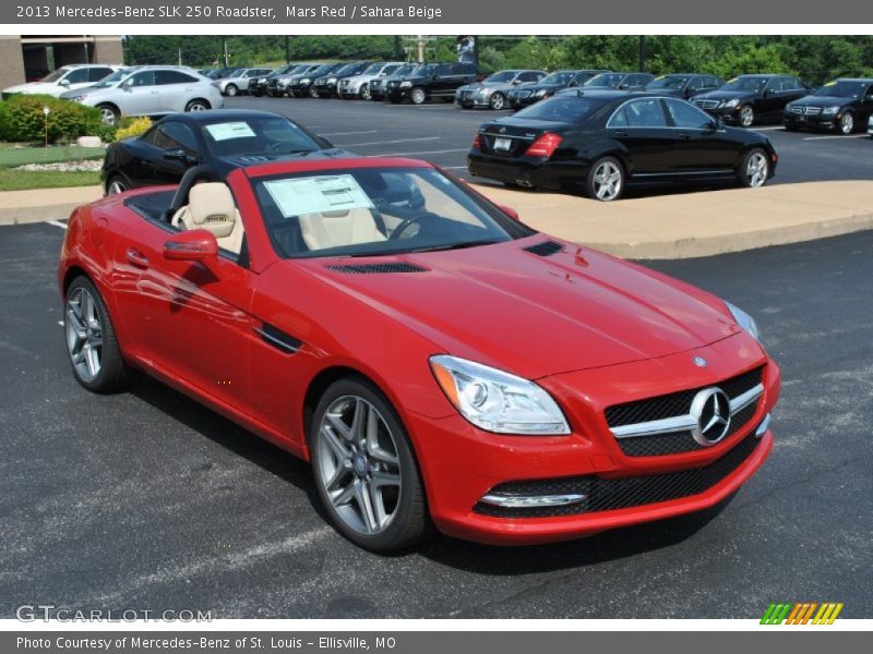 Mars Red / Sahara Beige 2013 Mercedes-Benz SLK 250 Roadster