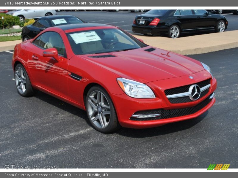 Mars Red / Sahara Beige 2013 Mercedes-Benz SLK 250 Roadster