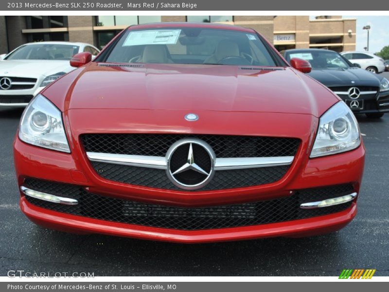 Mars Red / Sahara Beige 2013 Mercedes-Benz SLK 250 Roadster