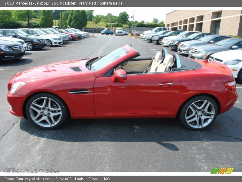 Mars Red / Sahara Beige 2013 Mercedes-Benz SLK 250 Roadster