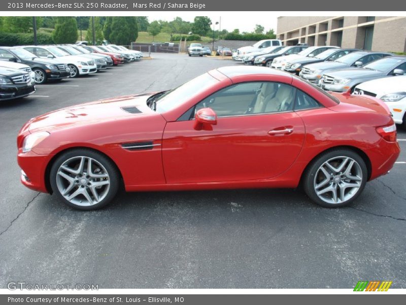 Mars Red / Sahara Beige 2013 Mercedes-Benz SLK 250 Roadster