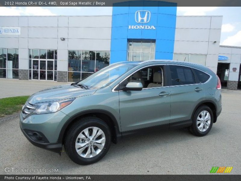 Opal Sage Metallic / Beige 2012 Honda CR-V EX-L 4WD