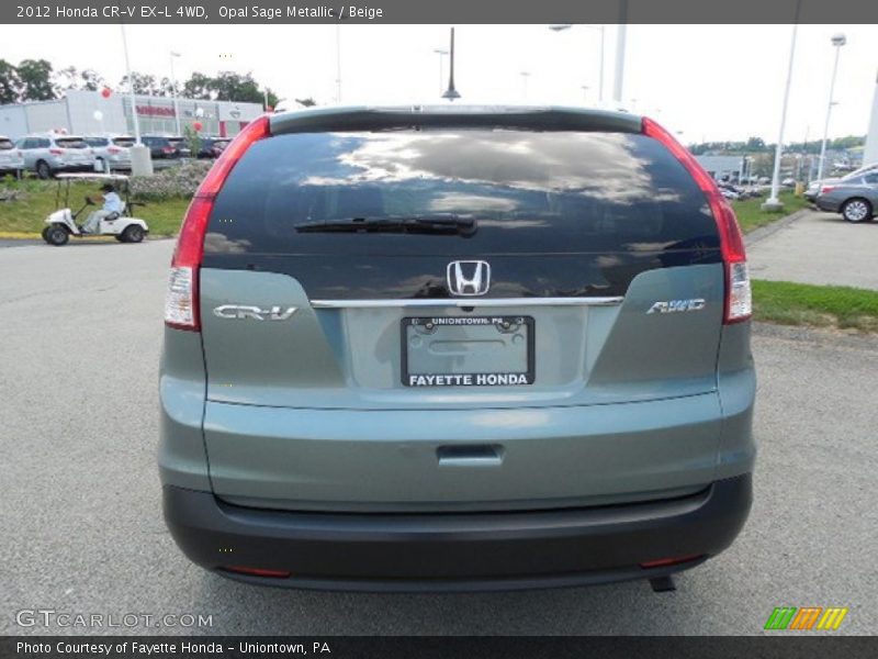 Opal Sage Metallic / Beige 2012 Honda CR-V EX-L 4WD