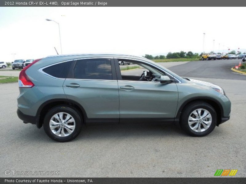 Opal Sage Metallic / Beige 2012 Honda CR-V EX-L 4WD