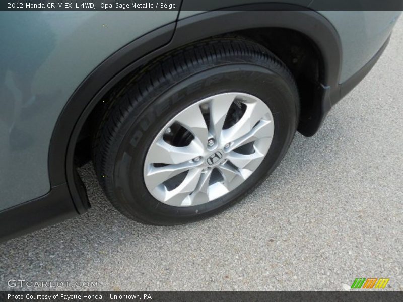 Opal Sage Metallic / Beige 2012 Honda CR-V EX-L 4WD