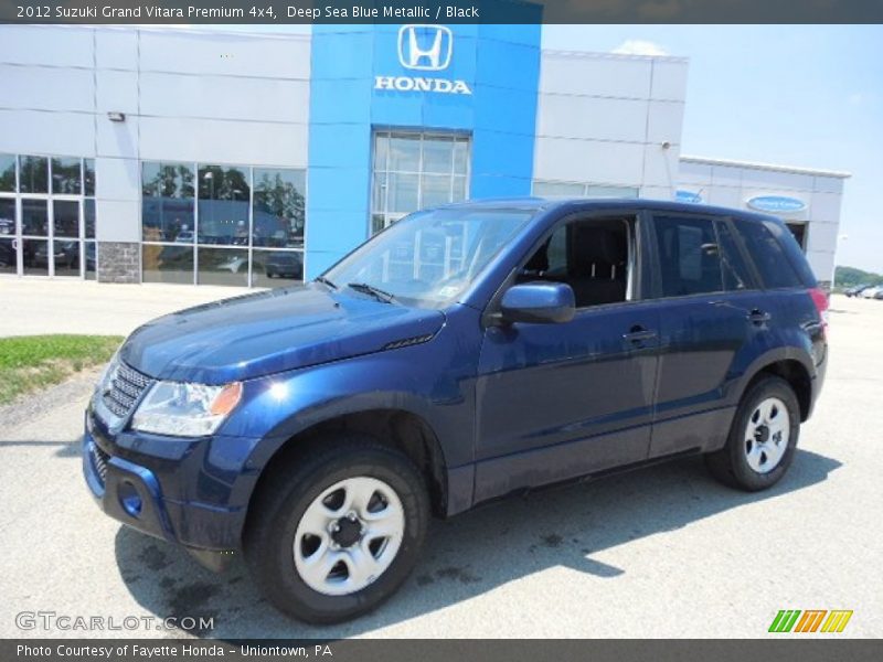 Deep Sea Blue Metallic / Black 2012 Suzuki Grand Vitara Premium 4x4