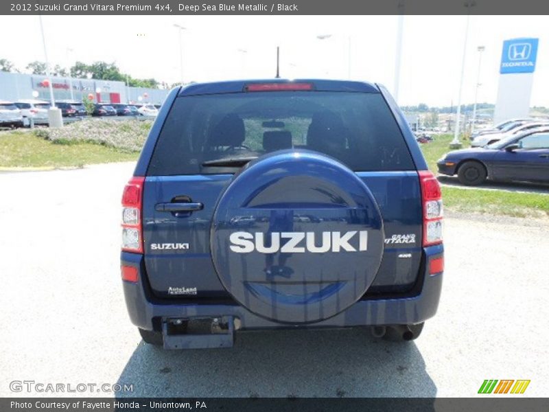 Deep Sea Blue Metallic / Black 2012 Suzuki Grand Vitara Premium 4x4
