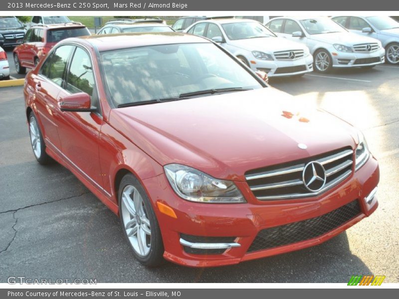 Mars Red / Almond Beige 2013 Mercedes-Benz C 250 Sport