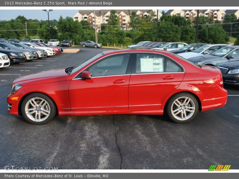 Mars Red / Almond Beige 2013 Mercedes-Benz C 250 Sport