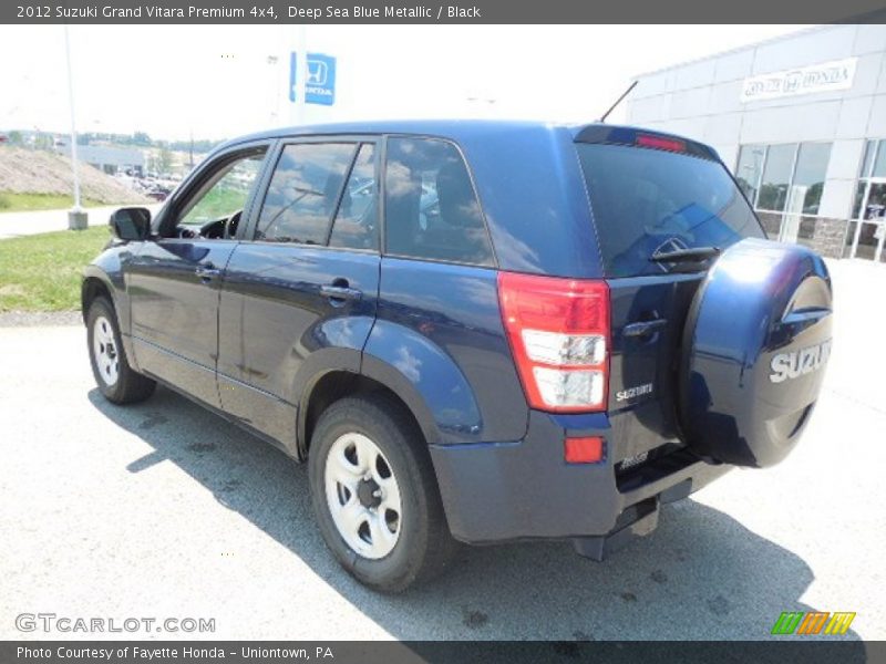 Deep Sea Blue Metallic / Black 2012 Suzuki Grand Vitara Premium 4x4