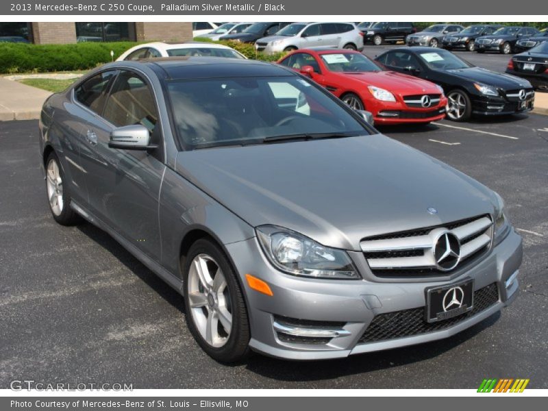 Palladium Silver Metallic / Black 2013 Mercedes-Benz C 250 Coupe