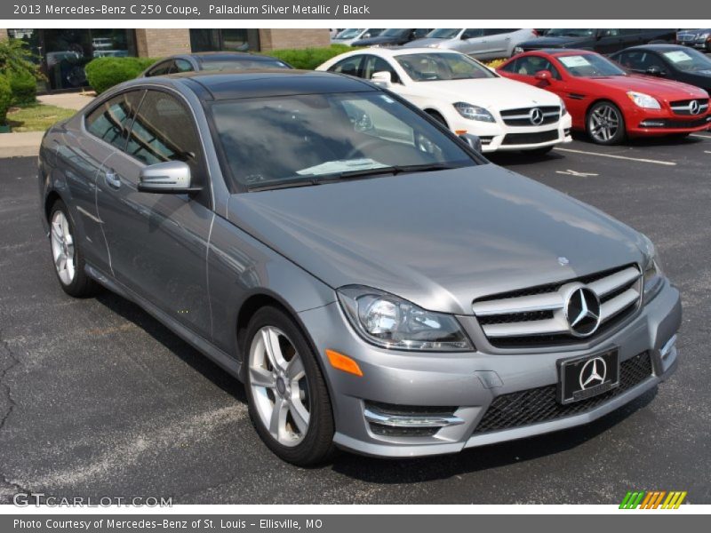 Palladium Silver Metallic / Black 2013 Mercedes-Benz C 250 Coupe