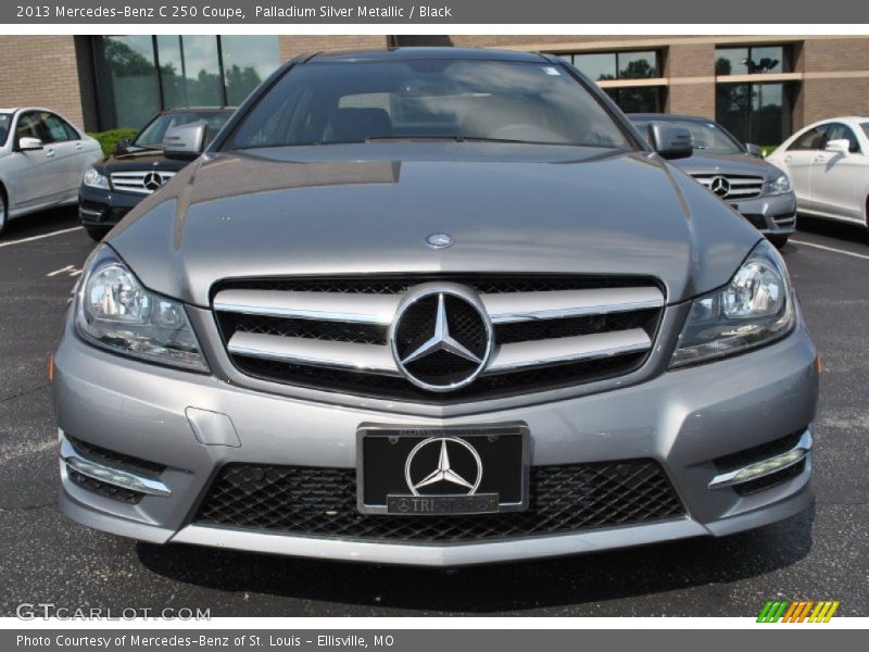 Palladium Silver Metallic / Black 2013 Mercedes-Benz C 250 Coupe