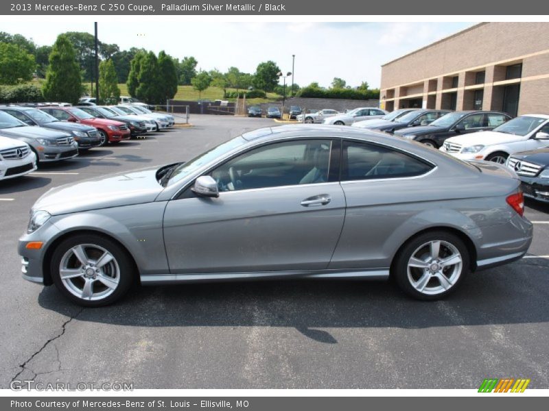 Palladium Silver Metallic / Black 2013 Mercedes-Benz C 250 Coupe