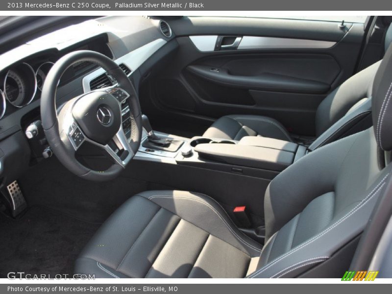 Palladium Silver Metallic / Black 2013 Mercedes-Benz C 250 Coupe