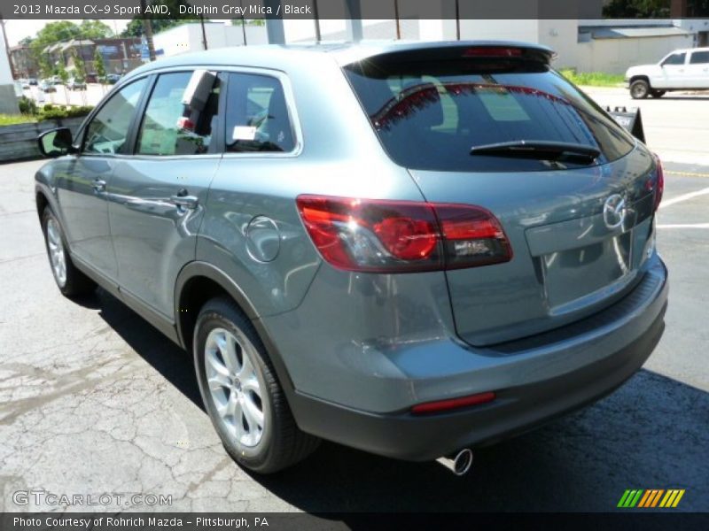 Dolphin Gray Mica / Black 2013 Mazda CX-9 Sport AWD