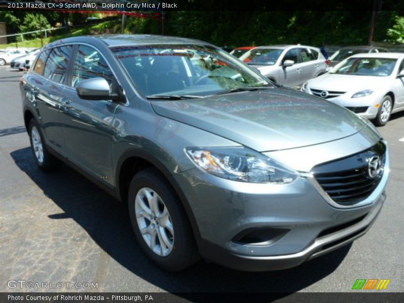 Dolphin Gray Mica / Black 2013 Mazda CX-9 Sport AWD