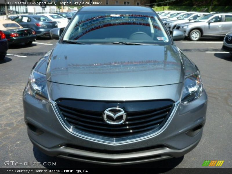 Dolphin Gray Mica / Black 2013 Mazda CX-9 Sport AWD