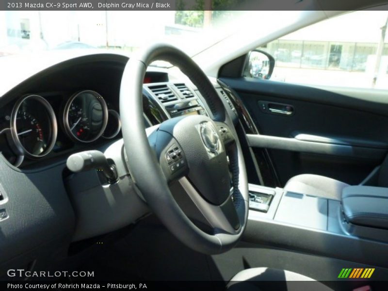 Dolphin Gray Mica / Black 2013 Mazda CX-9 Sport AWD