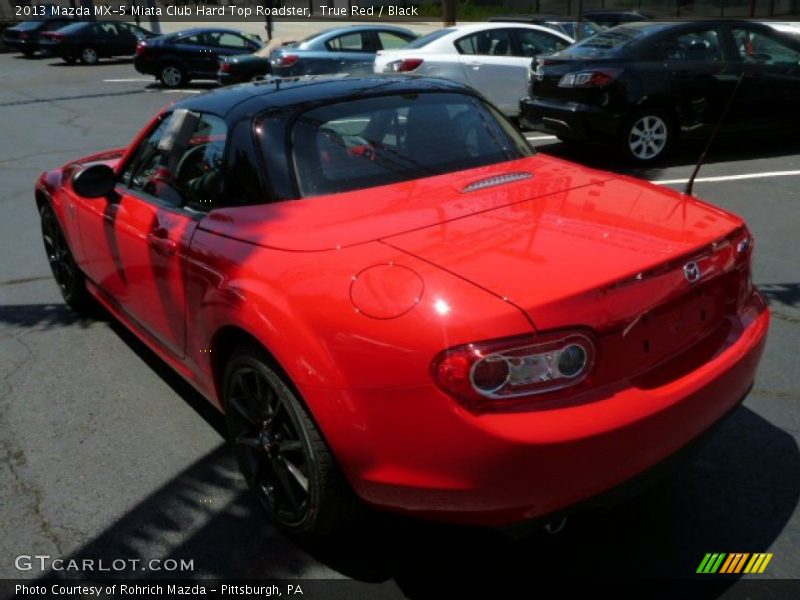 True Red / Black 2013 Mazda MX-5 Miata Club Hard Top Roadster