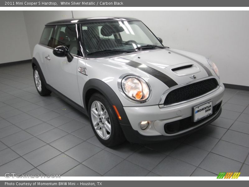 White Silver Metallic / Carbon Black 2011 Mini Cooper S Hardtop