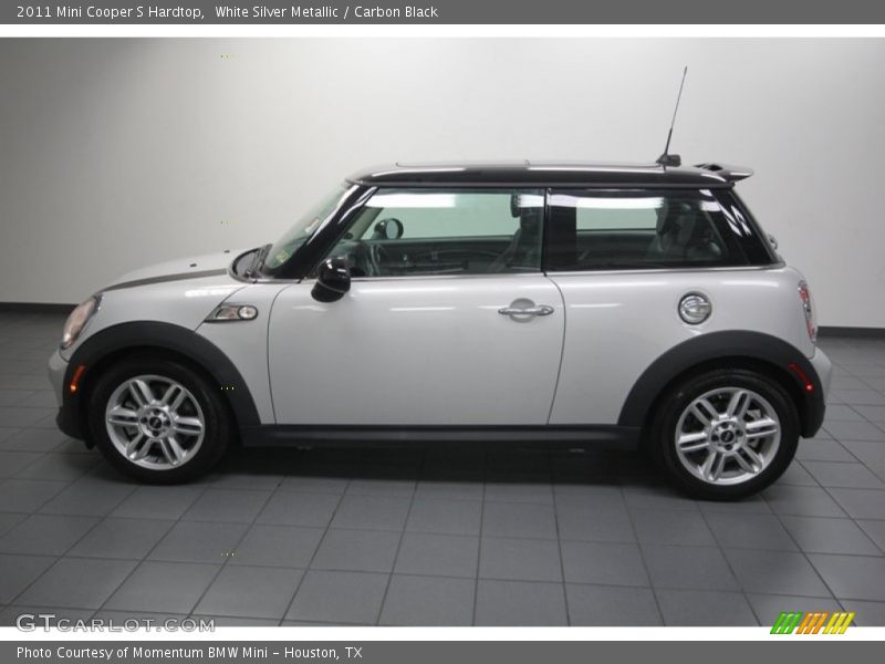 White Silver Metallic / Carbon Black 2011 Mini Cooper S Hardtop