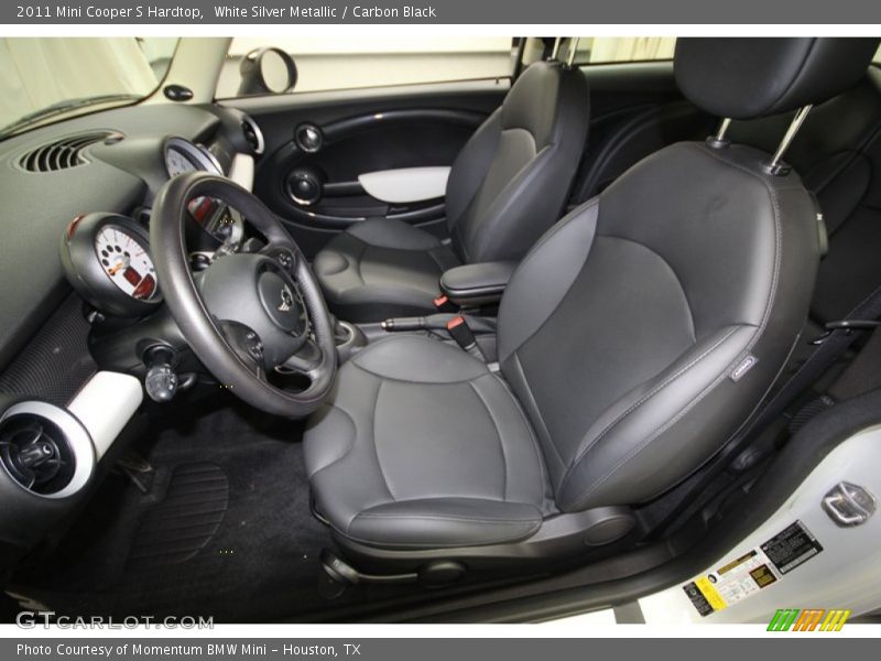 White Silver Metallic / Carbon Black 2011 Mini Cooper S Hardtop