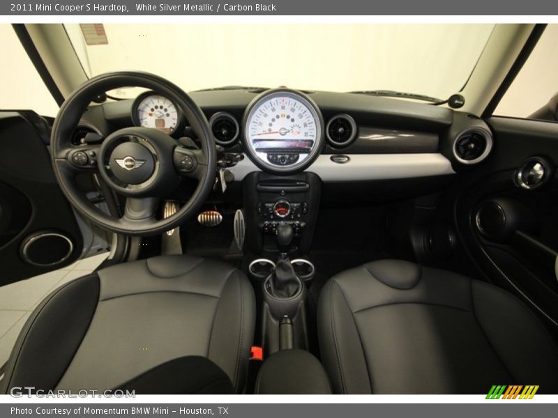 White Silver Metallic / Carbon Black 2011 Mini Cooper S Hardtop